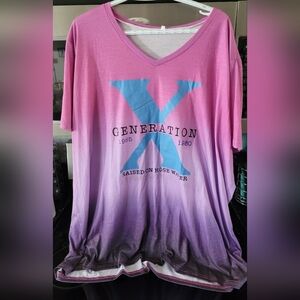 Amazon Pink and Purple Generation X Tee